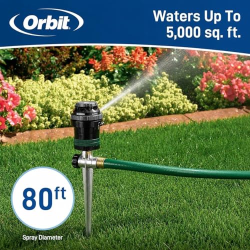 6-Pack Orbit 58573N H2O-Six Gear-Drive Sprinkler on Metal T-Spike (6) - image 7