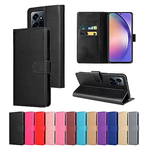 Capa Capinha Carteira Flip Para Xiaomi Redmi Note 12 4G (PRETO)