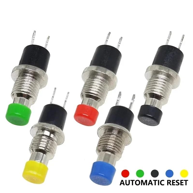 Bouton poussoir 7mm rouge pour borne d'arcade et modding PC