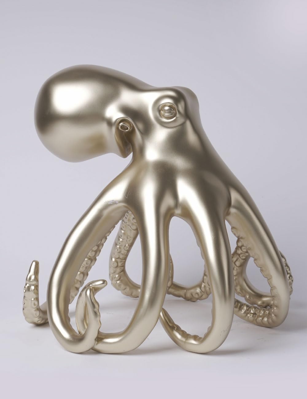 Escultura de Pulpo Figura Abstracta Estatua Moderna Decoración Arte Interior Regalo para Estanterías Escritorio Mesas Resina 22cm