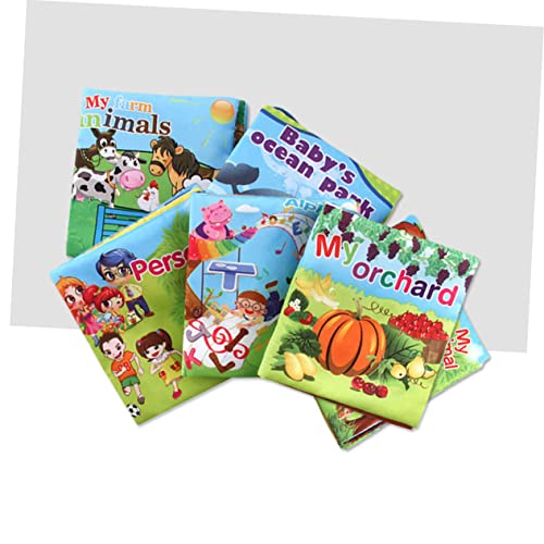 jojofuny 6Pcs Livros De Pano Livros De Aprendizagem Infantil Livro De Pano Para Bebê Livros De Bebê