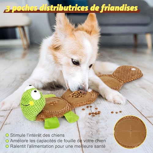 IOKHEIRA Interaktives Hundespielzeug Quietschend - Futtersuche Instinkt Training, Intelligenz Stressabbau Langeweile - Für Große, Mittlere und Kleine Hunde