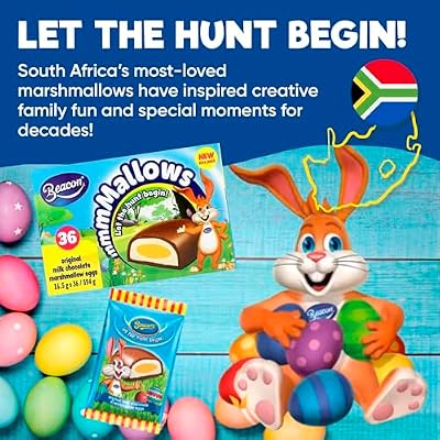 Beacon Marshmallow Eggs - 36 Pack | Chocolate-Covered Marshmallow Easter Eggs | Fluffy & Delicious Easter Treats | Perfect for Gifting, Sharing & Celebrations