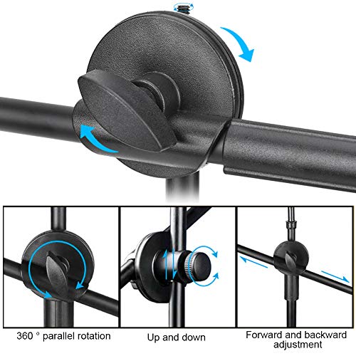 Suporte de telefone aéreo, suporte de mesa ajustável ao vivo para fotografia de mesa suporte de tele