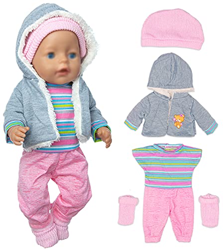 6 Sets Puppenkleidung Für 14–18 Zoll Puppen – Outfits Für American Girl & Babypuppen