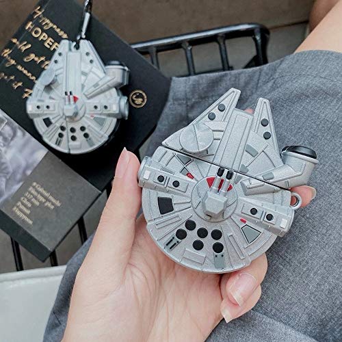 Varwaneo Earphone Case For Airpods Pro Case Spacecraft Millennium Falcon Headphone Case For Apple Air Pods 2 Earpods Protective Cover (For Airpods Pro) #TOP7
