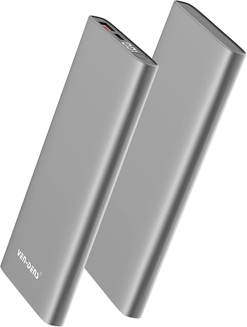 Power Bank 10000mAh, Portable Charger 18W Dual Port USB & USB C Power Bank Fast Charging Battery Phone Charger Power Bank For iPhone 14/14 Pro/14 Pro Max/14 Plus/Samsung Galaxy A14/A14 5G/A13 (GREY)