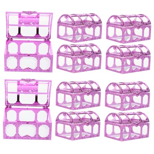 STOBAZA 12pcs Treasure Chest Candy Boxes Wedding Favor Containers for Candy Storage Decorative Party Supplies for Birthdays Easter and Celebrations