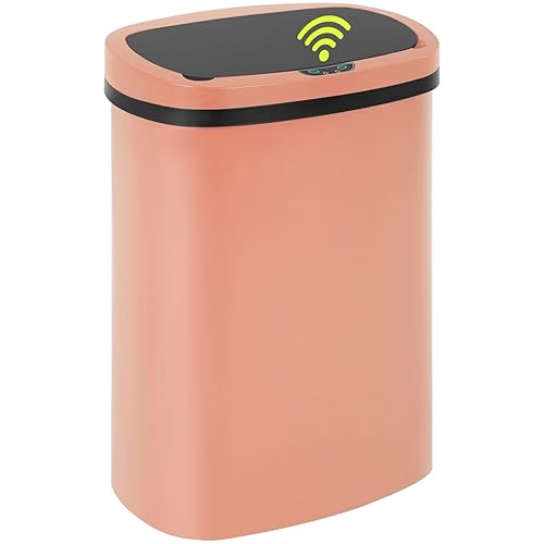 Miniatura 37 de BLKMTY Basurero de cocina de 13 galones de acero inoxidable de 50 litros, cubo de basura automático sin tacto, con sensor de movimiento, con tapa