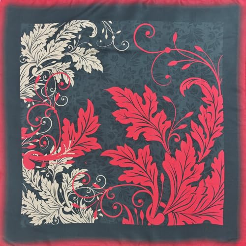 Image of Satin Silk Small Square Scarf for Women, Printed Soft and Comfy Neck Head Tie Scarf Bandana