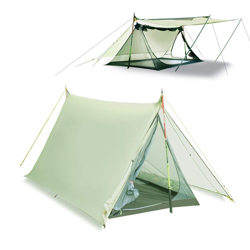 WXPXYBF Einfach aufzubauendes Kabinenzelt, wasserdichtes, tragbares Leichtbauzelt für Camping, Wandern, Bergsteigen und Reisen, nur außen grün Sports & Outdoors
