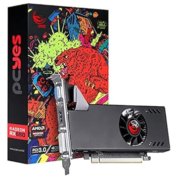 PLACA DE VIDEO AMD RADEON RX 550 4GB GDDR5 128 BITS SINGLE-FAN - GRAFFITI SERIES -PJR550X4GB - PCYES
