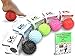 Physix Gear Sport Massage Balls - Best Spiky Ball Roller for Plantar Fasciitis Trigger Points Neck & Back Pain Relief - Deep Tissue Rehab Reflexology Acupressure - Reach Areas Foam Rollers Can't (RED)
