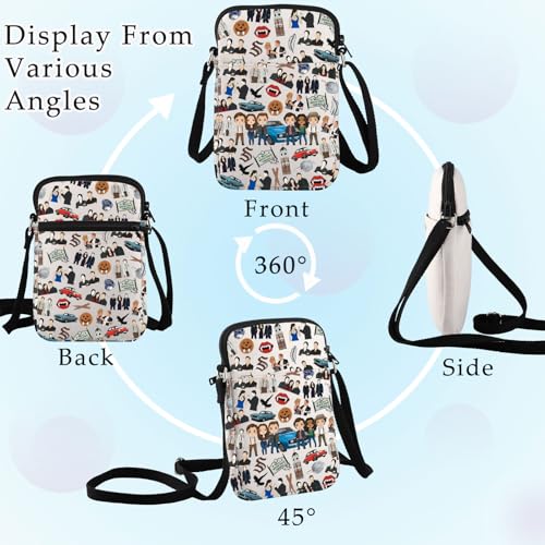 BWWKTOP TVD Damon Crossbody Purse Damon & Stefan Fans Gift Salvatore Brothers Adjustable Strap Bag Damon Merch3