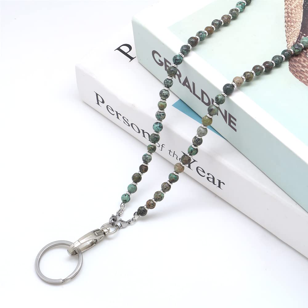 Schlüsselband für Damen, Perlen-Lanyards für Ausweise, Halter, Lehrer, Schlüsselband, Halskette, Gurt für Frauen und Mädchen
