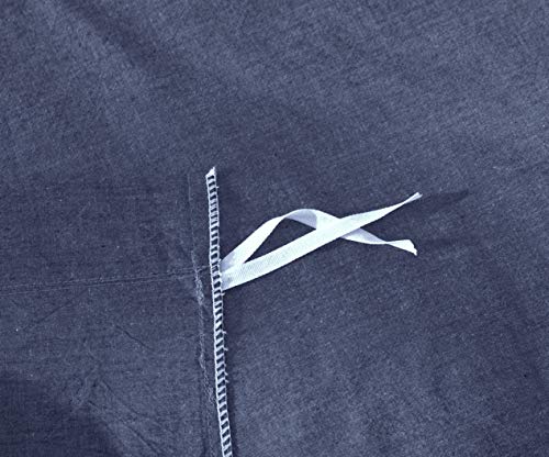 Exq Home Cotton Denim Blue Duvet Cover Set King Size 3 Pcs, Super Soft Bedding Vintage Comforter Cover With Button Closure (Breathable) #TOP5