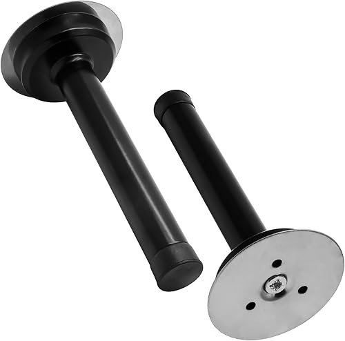 Vista 33 de 1 tope de puerta de 6 pulgadas, tapón de puerta largo autoadhesivo de acero inoxidable, amortiguador de sonido, tope de puerta de tornillo