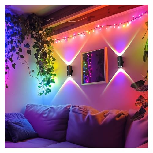 Lámpara de pared LED recargable con sensor e iluminación ascendente y descendente 3