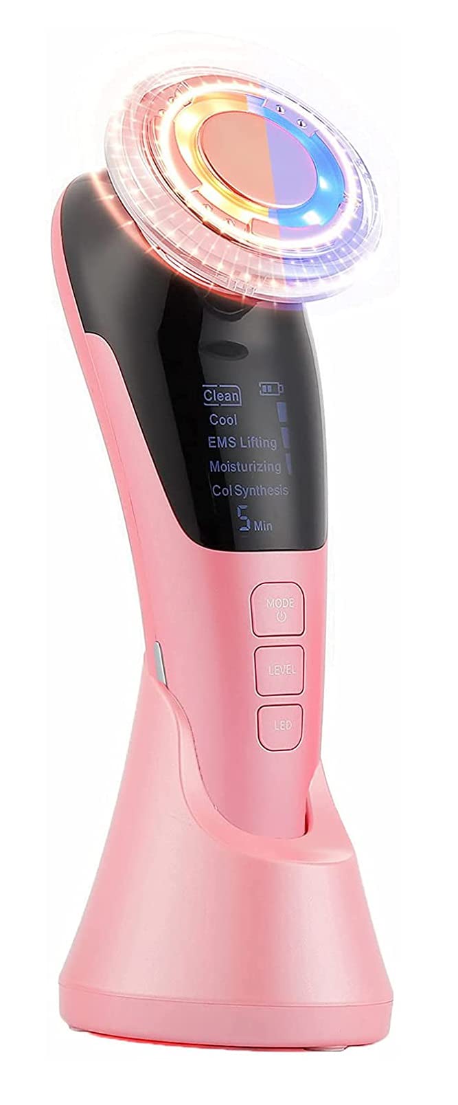 X&Z-XAOY Massaggiatore del Viso con 5 modalità Dispositivo di Bellezza del Sollevamento Viso per La Pelle Antirughe Che Serrando La Pulizia Profonda
