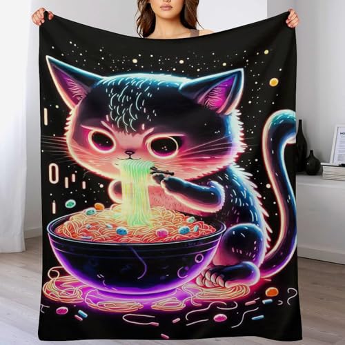 Couverture de lit chat légère et douce pour canapé contre le froid - 2
