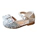 IQYU Schuhe Sandalen Kristall Mädchen Kinder Prinzessin Schuhe Einzelne Schuhe Kinderschuhe Strass Party Schuhe Hochzeitsschuhe Hochzeit Prinzessin Pumps Schuhe Mary Jane Halbschuhe Cosplay Schuhe