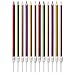 LUTER Metallic Birthday Candles in Holders Multi Color Tall Birthday Cake Candles Long Thin Cupcake Candles for Birthday Wedding Party Decoration(24 Pieces)