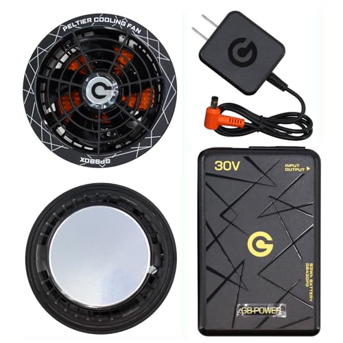 長信ジャパン GB-POWER 30V ペルチェ一体型ファン+バッテリーセット GB430PD ProMax GP980X ブラック 2026年モデル 作業服ファン 熱中症対策 猛暑対策 長信ジャパン GB-POWER 30V ペルチェ一体型ファン+バッテリーセット GB430PD ProMax GP980X ブラック 2026年モデル 作業服ファン 熱中症対策 猛暑対策