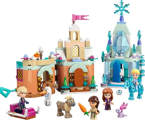 Image of LEGO ǀ Disney Frozen Mini Arendelle Castle & Elsa's Ice Palace 43278 Building Blocks Toys for 5+ Gift for Boys and Girls
