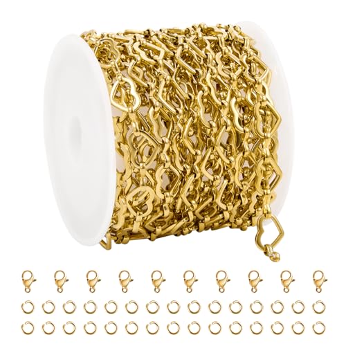 UMAOKANG 3 Meters Gold Plated Stainless Steel...