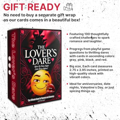 couples games for date night card game for dating super fun card game for couple 100 dares amp questions for your partner romantic anniversary amp valentines gifts for her him the lover39s dare