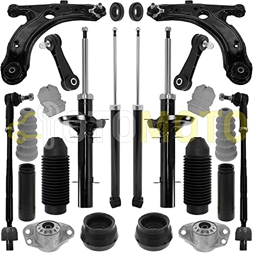 Kit d'amortisseurs avant/arrière compatible SEAT LEON 1M TOLEDO 1M2 composé de 20 pièces
