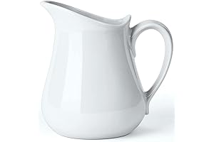 17 Ounce Yedio Porcelain Sauce Pitcher for Milk, Cream, Coffee, and Tea