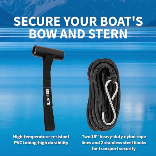 image for Selerete Universal Car Soft Kayak Roof Rack Pads for Kayak Surfboard S