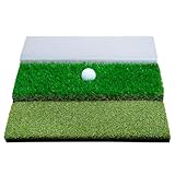 Jiskan Golf Hitting Mat System Includes Bunker, Fairway and Rough Replaceable Mat, Complete Practice Equipment Indoor and Outdoor Swing Trainer Aid Accessories Gifts for Men