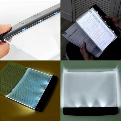 Miniatura 7 de Luz plana para leer en la cama por la noche Libro LED claro Página completa Iluminador Panel Placa Inalámbrica