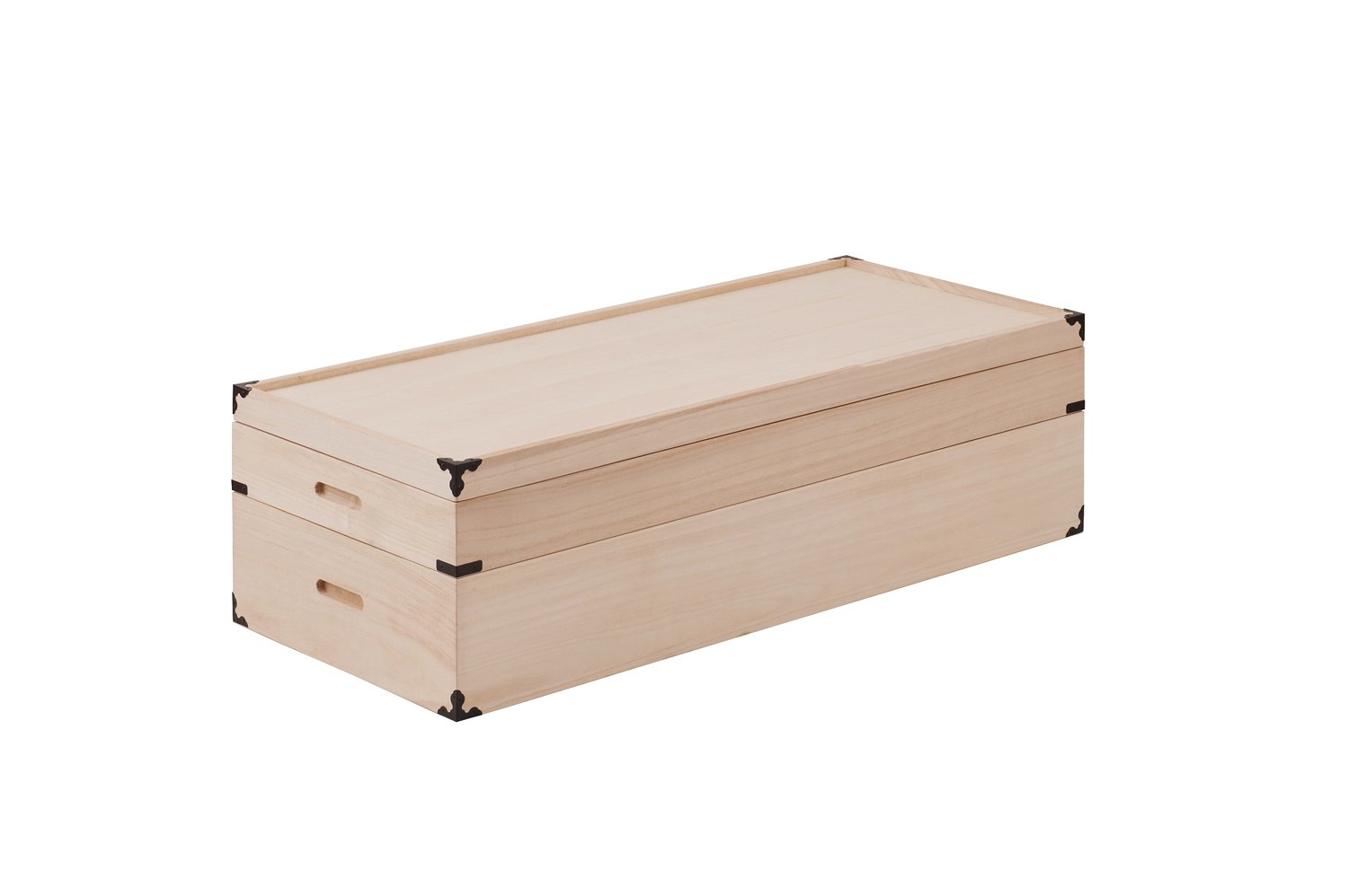 桐箱 着物用 大小5箱　衣装ケース 桐 衣装ケース 5段 日本製 隅金具 キャスター付 幅95cm （ 桐