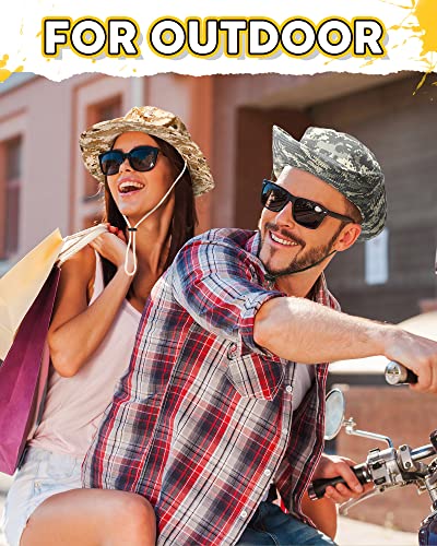 4 Pieces Boonie Hats For Men Women Fishing Hats Bulk Military Tactical Boonie Hat Camo Bucket Hat Army Hat Camouflage Hats Safari Hunting Fishing Hat For Outdoor Camping Beach #TOP5