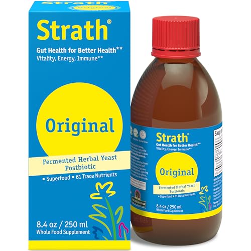 Biostrath 1311 Strath Fermented Herbal Yeast Postbiotic - (8.4 Fl Oz) Daily Nutritional Food Supplement Liquid | Supports Metabolism | Vegetarian | Lactose-Free cover