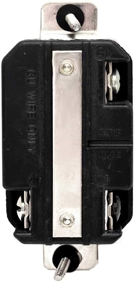 Marinco 305R 30A 125V Receptacle, side view showing depth