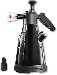 Pulverizador Borrifador Manual Snow Foam 2,3 L Bico Gerador Espuma Lavagem Carro Moto Jardim Plantas (Preto)