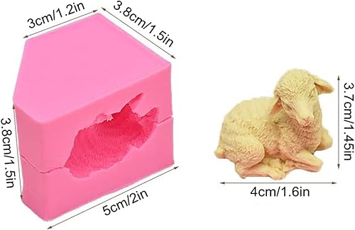 Vista 43 de Mini molde de silicona lindo conejo jabón molde para fondant chocolate caramelo pastel decoración silicona velas moldes yeso arcilla polímero