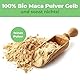 Curly Superfood Gelbes Maca Pulver Bio 500g - 100% Bio Maca Gelb aus Peru in naturreiner Rohkost Qualität ohne Zusätze - Feines Pulver für Smoothies, Säfte & Wasser