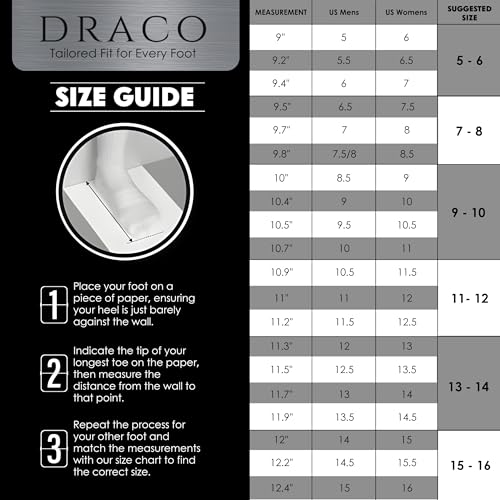 Image of Draco DracoSlides Reflective Slides for Men and Women, Wrapped in Reflective 3M with Adjustable Straps for Wide /Narrow Feet, Sandals with Arch Support & Slip Resistant, Men & Women Footwear, Black