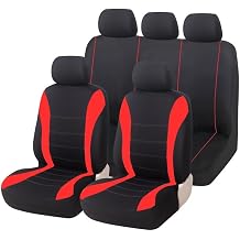 Car Seat Covers Full Set for Hyundai Grand i10 Sedan/i10 X/Grand i10 Nios/ix20 CrosslineJC/ix20, 5 Seats Non-Slip Durable Wear-Resistant Seat Protector, Front Rear Split Universal for Cars