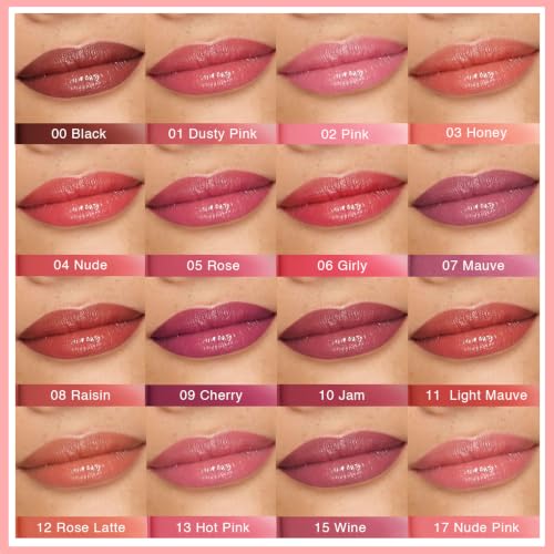 Image of evpct Nude Pink Honey Lipstick Tinted Lip Balm Oil Stick for Women, 17 | Sheer Lightweight, Moisturizing, Shine, Volumizing, Hydrating Nourishing Serum for Glossy Nourished Lips, Cruelty-Free Vegan