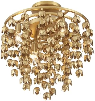 Minka Lavery 3965-732 Ashgrove 6 Light 21" Wide Semi-Flush Ceiling Fixture - Legacy Brass