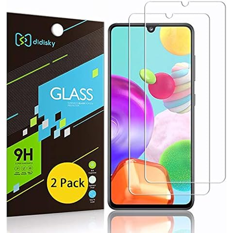 Didisky Tempered Glass Screen Protectors for Samsung Galaxy a41, [ 2 Pack ]Anti-Scratch, 9H Hardness,Bubble-Free, HD Clarity, Anti Scratch, Easy to install Cover