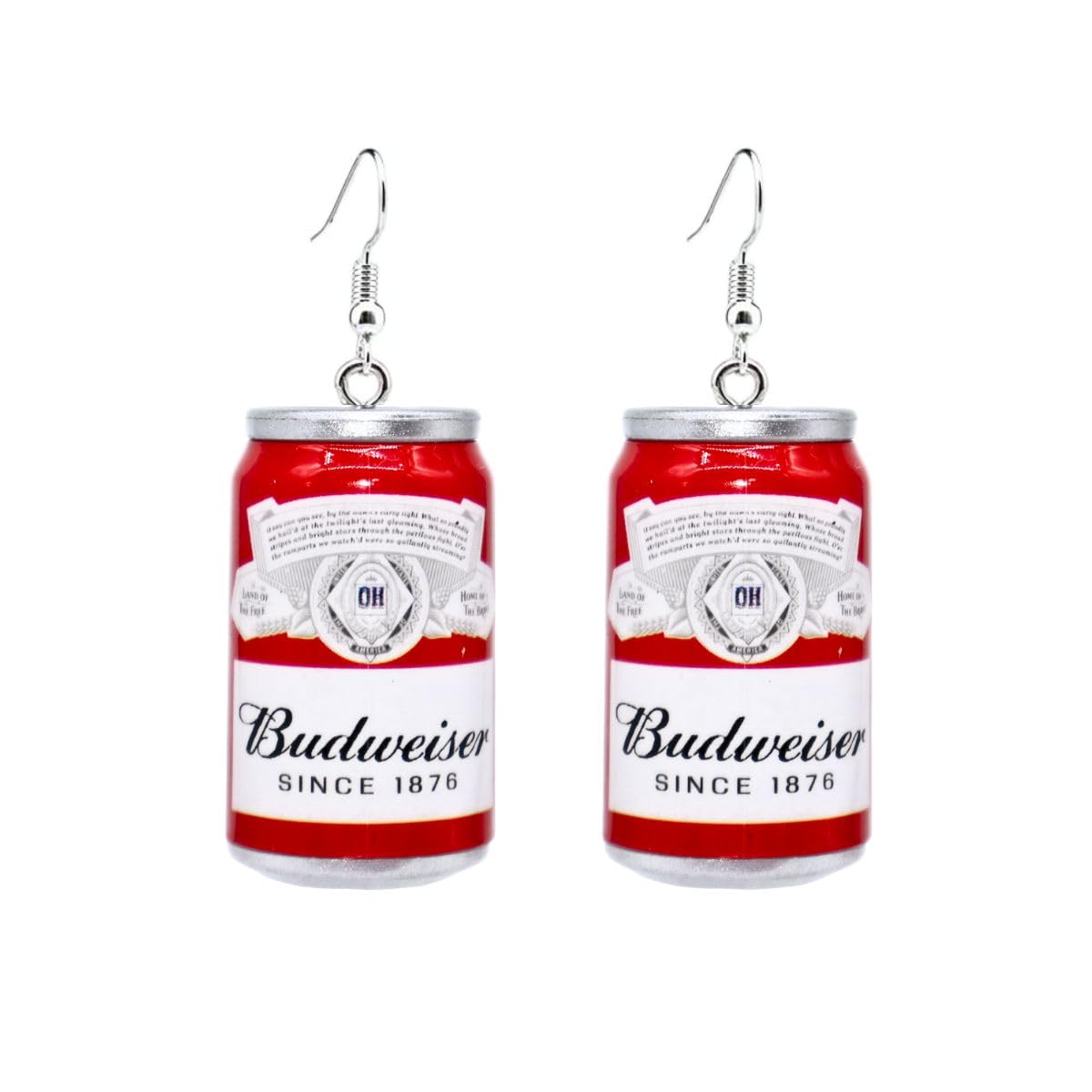 3D Simulation Beer Bottle Earrings - Cute Drop Dangle Mug Can Earrings - Creative Party Jewelry for Women