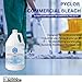 Pyclor Sodium Hypochlorite 6.15% Commercial Liquid Bleach - Water Treatment, Pressure Washing, Surface Cleaner Disinfectant (1 Gallon)