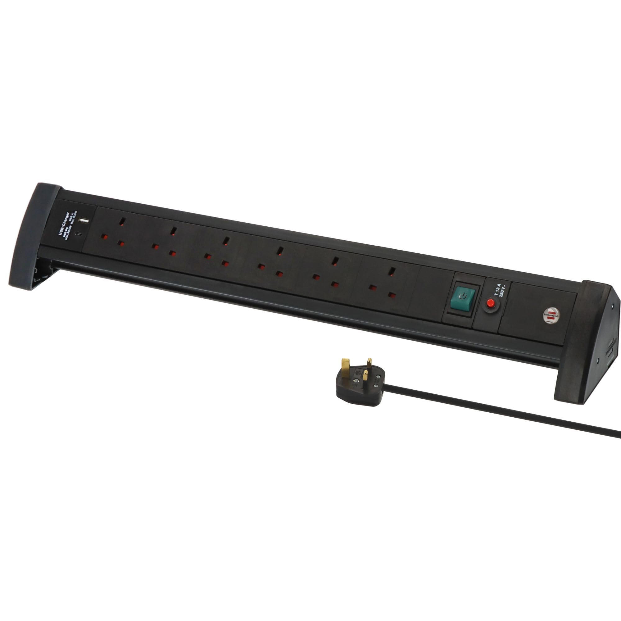 Brennenstuhl Premium Office-Line 6-Way Power Strip With 1 X Usb C And 1 X Usb A from B&Q